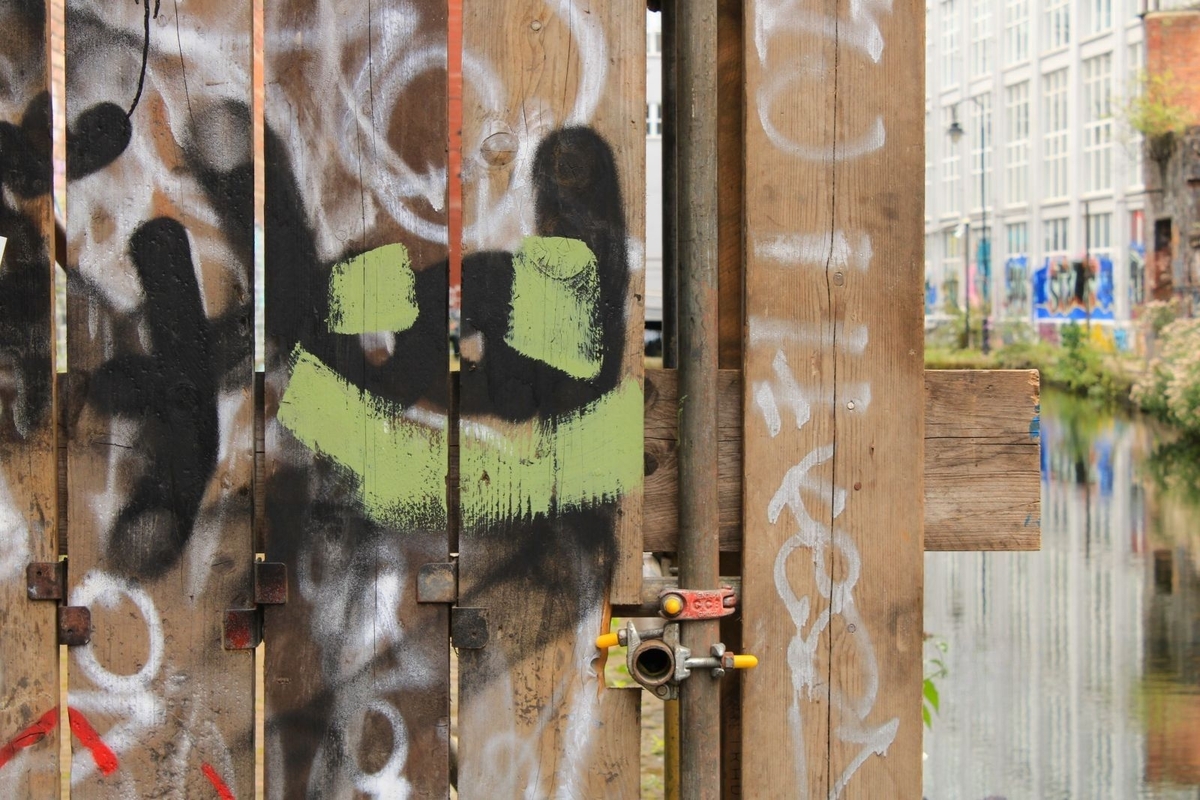 Abstract Verticals by Rochdale Canal - Clive Bond